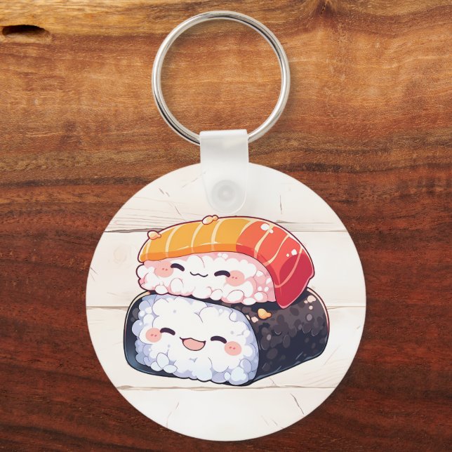 Kawaii sushi #1 nyckelring (Framsida)
