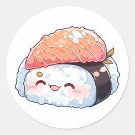Kawaii sushi #2 runt klistermärke