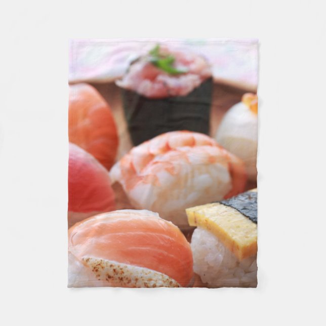 Kawaii Sushi Delight – Fleece Blanket (Framsidan)
