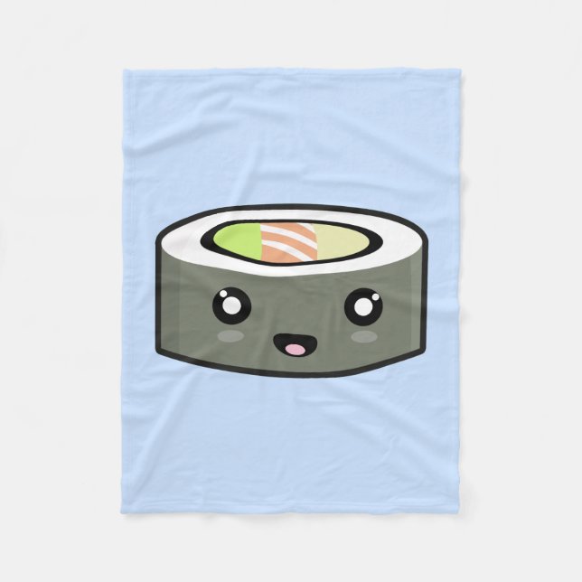 Kawaii Sushi Fleecefilt (Framsidan)