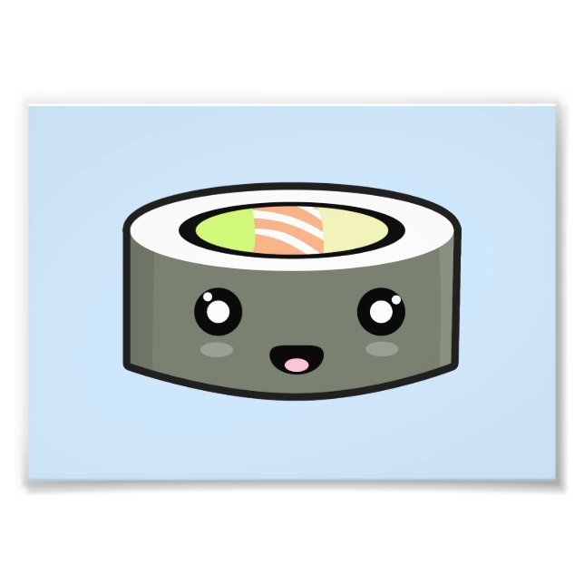 Kawaii Sushi Fototryck (Framsidan)