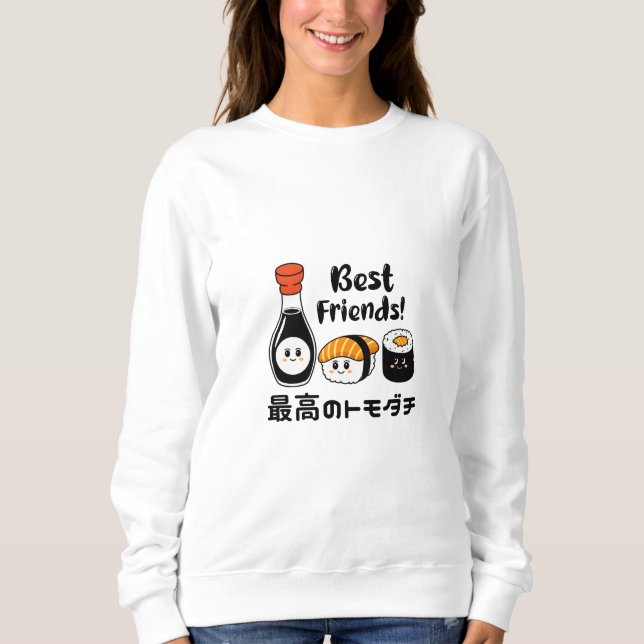 Kawaii Sushi Friends Japan T Shirt (Framsida)