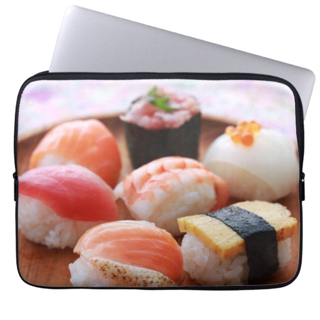 Kawaii Sushi Harmony – Laptop Sleeve by SUSHIMI (Framsidan)
