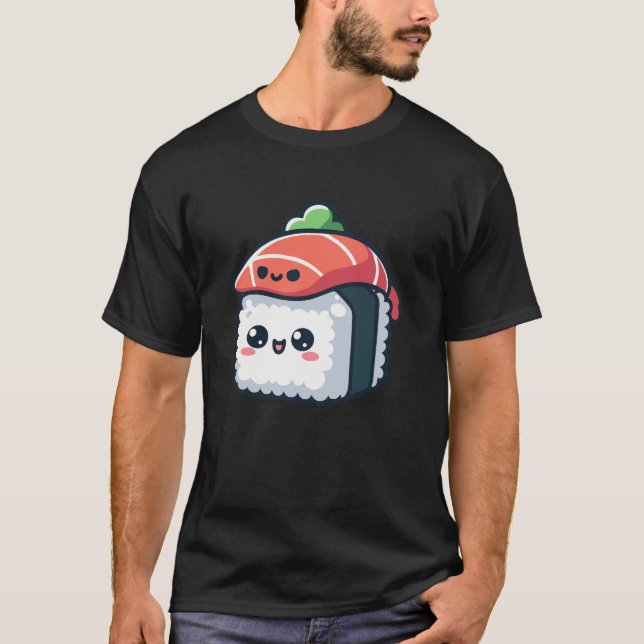 kawaii sushi-karaktär - livsmedel t shirt (Framsida)