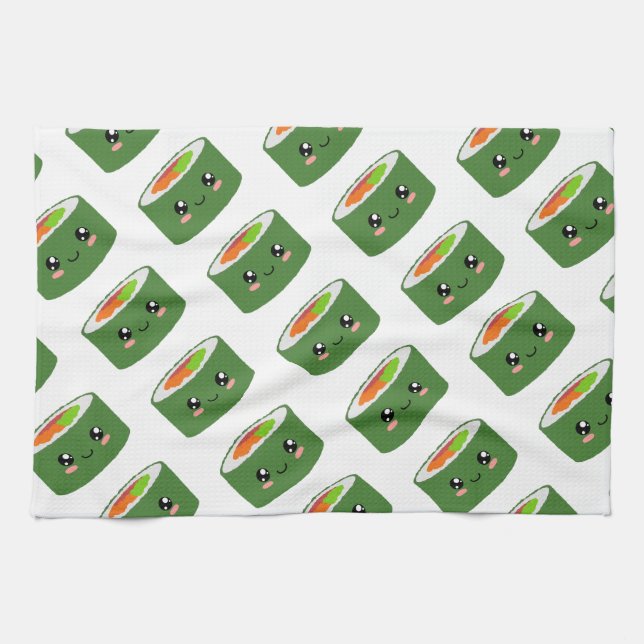 Kawaii Sushi Kökshandduk (Horisontell)