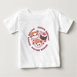 kawaii sushi med roliga citat för svarta älskare t shirt