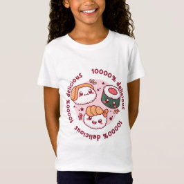 kawaii sushi med roliga citat för svarta älskare t shirt