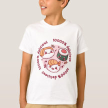 kawaii sushi med roliga citat för svarta älskare