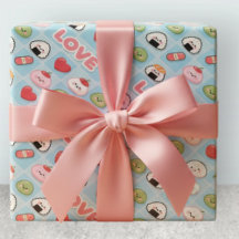 Kawaii Sushi Mochi Mat LOVE Mönster
