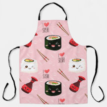 Kawaii Sushi Mönster Ljus rosa