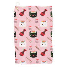 Kawaii Sushi Mönster Ljus rosa