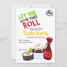 Kawaii Sushi Party lät Bra Times rulla Inbjudningar