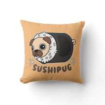 Kawaii Sushi Pug Mashup Rolig hund Älskare Gift