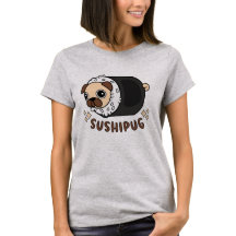 Kawaii Sushi Pug Mashup Rolig hund Älskare Gift