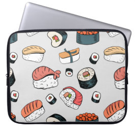 Kawaii Sushi Rolls Mönster , sushi mönster Laptop Fodral