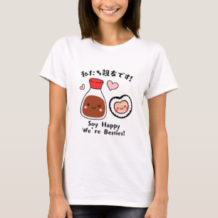 Kawaii Sushi & Soy Sauce Besties T Shirt