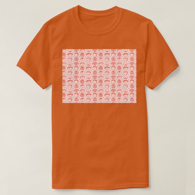 Kawaii Sushi Treat T Shirt (Design framsida)