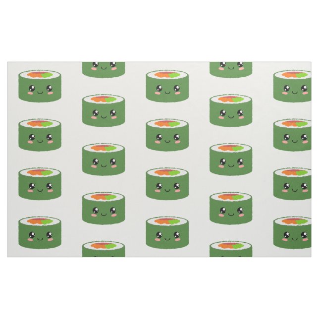 Kawaii Sushi Tyg (Fat Quarter)