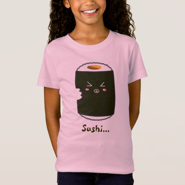 Kawaii Sushirulle med Bitemark Tee (Framsida)