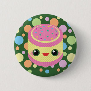 Kawaii Sweet Custcake på Mod Bubble Dots Knapp