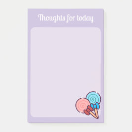 Kawaii Sweets Lollipops Post-it Block