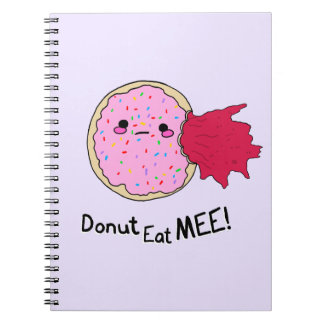 Kawaii Sylt Donut Eat Me Anteckningsbok