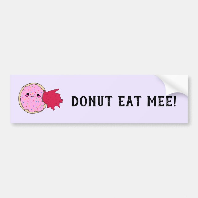 Kawaii Sylt Donut Eat Me Bildekal (Framsidan)