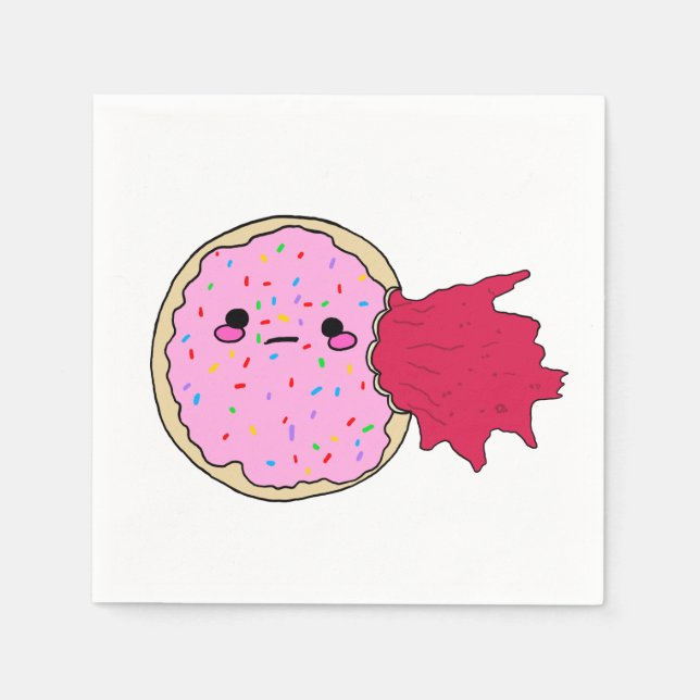Kawaii Sylt Donut Eat Me Pappersservett (Framsidan)