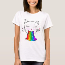 Kawaii! T-shirt. Trendigets anpassade leende katt