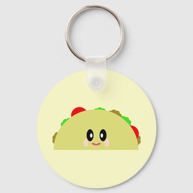 KAWAII TACO CUTE KEYCHAIN NYCKELRING (Framsida)
