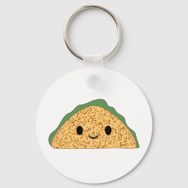 Kawaii Taco Nyckelring (Framsida)