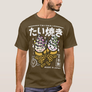 Kawaii Taiyaki Japansk Food Cute Aesthetic Retro T Shirt