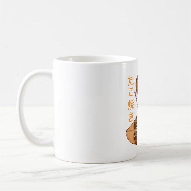 Kawaii Takoyaki Kaffemugg (Vänster)