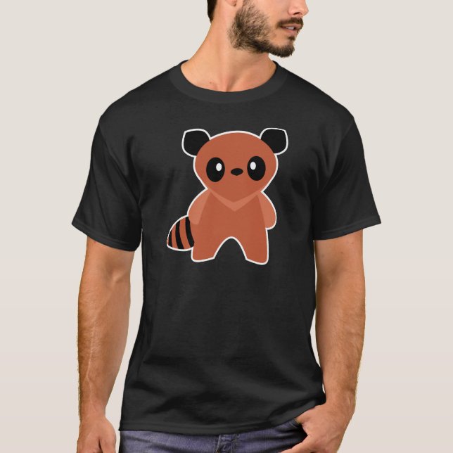 Kawaii Tanuki Tee Shirt (Framsida)
