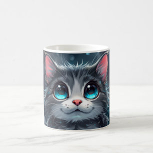 Kawaii Tecknad Cat Kaffemugg
