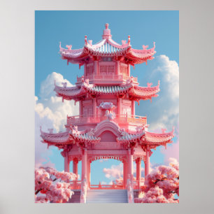 Kawaii-Tecknaden Poster den antika kinesiska arkit