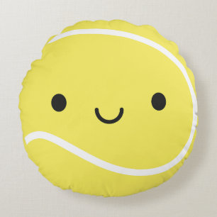Kawaii Tennis Boll Rund Kudde