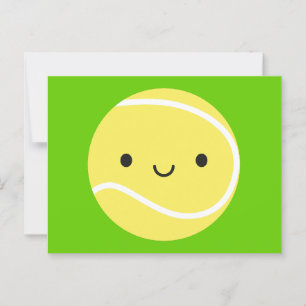 Kawaii Tennis Boll Vykort