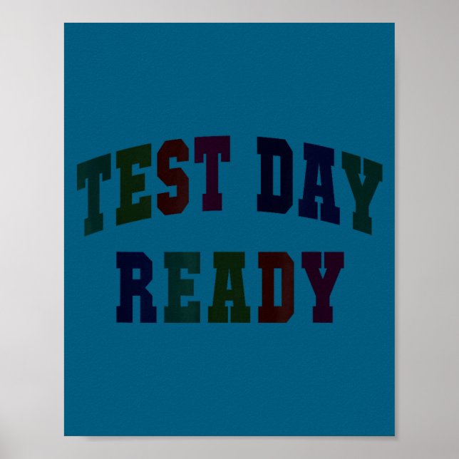 Kawaii testdag redo testande lärare bruh historia poster (Framsidan)