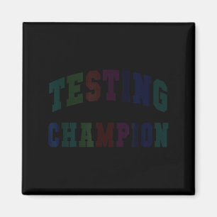Kawaii testmästare testdag lärare bruh matte magnet