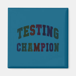 Kawaii testmästare testdag lärare bruh matte magnet