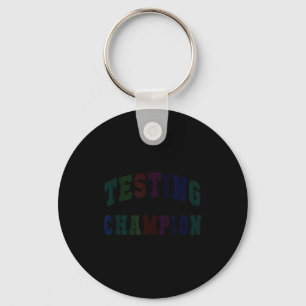 Kawaii testningsmästare testdag lärare bruh matte nyckelring