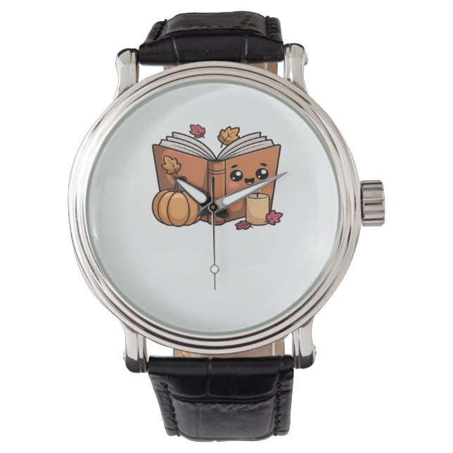 kawaii thanksgiving bok Oversized T-Shirt Armbandsur (Framsida)