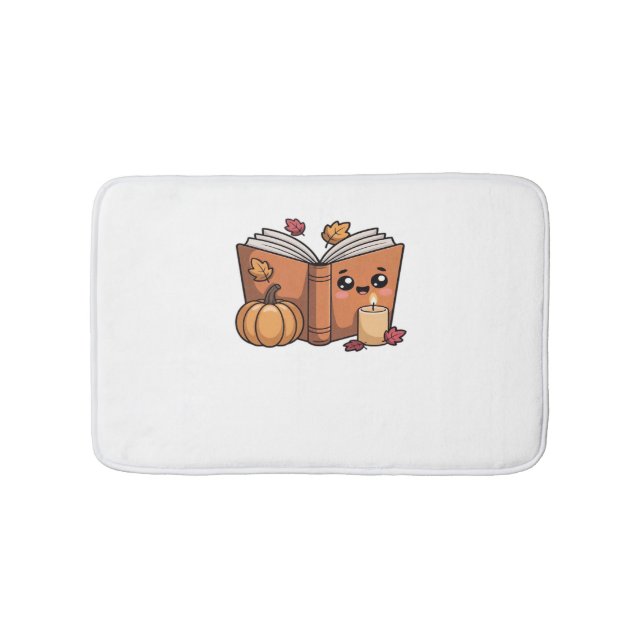 kawaii thanksgiving bok Oversized T-Shirt Badrumsmatta (Framsidan)