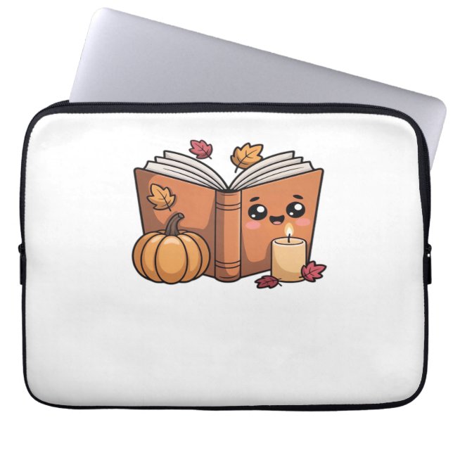 kawaii thanksgiving bok Oversized T-Shirt Laptop Fodral (Framsidan)