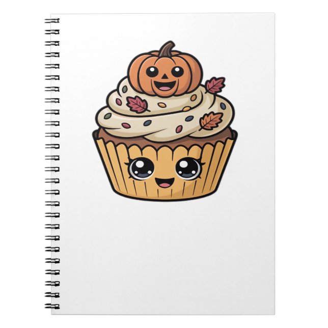 kawaii thanksgiving cupcoa Classic T-Shirt Anteckningsbok (Framsidan)