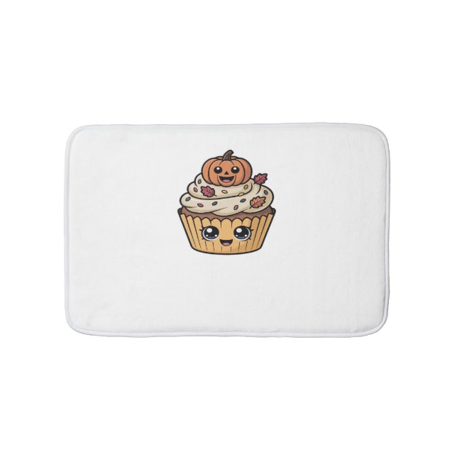 kawaii thanksgiving cupcoa Classic T-Shirt Badrumsmatta (Framsidan)