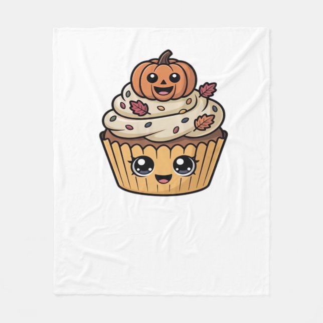 kawaii thanksgiving cupcoa Classic T-Shirt Fleecefilt (Framsidan)