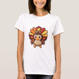 Kawaii Thanksgiving turkey T Shirt