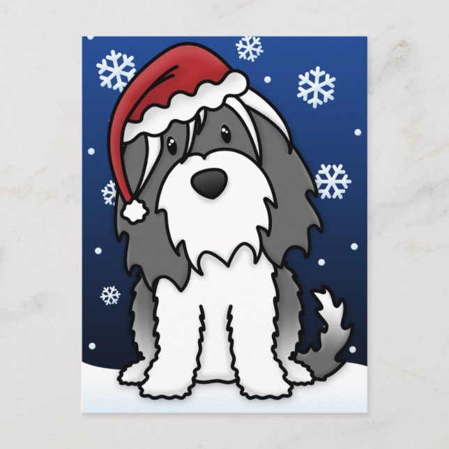 Kawaii Tibetansk terrier-vykort Helg Vykort (Framsida)